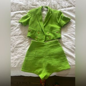 Zara blazer and shorts set